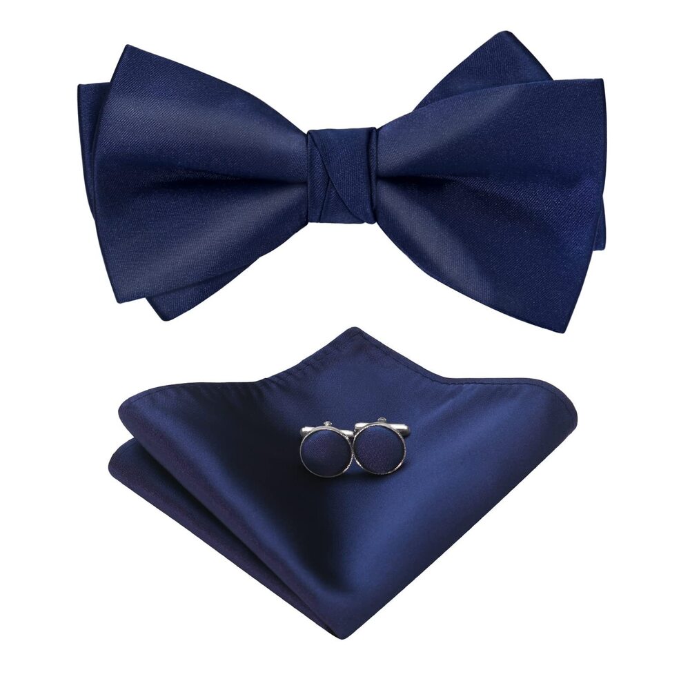 3665 Bow Ties Formal Satin Bowties Pre-tied Style Classic Tuxedo Bowtie &